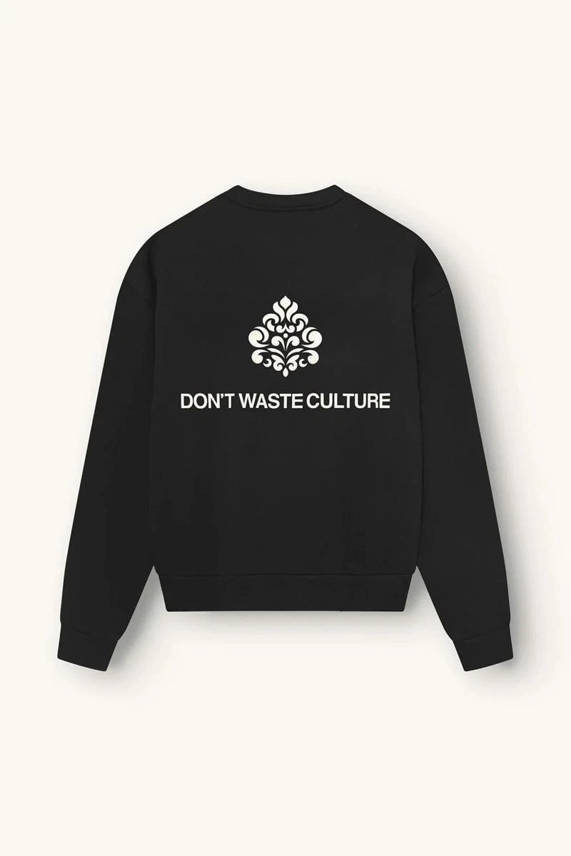 Don't waste culture Sweater Yero Zwart 4