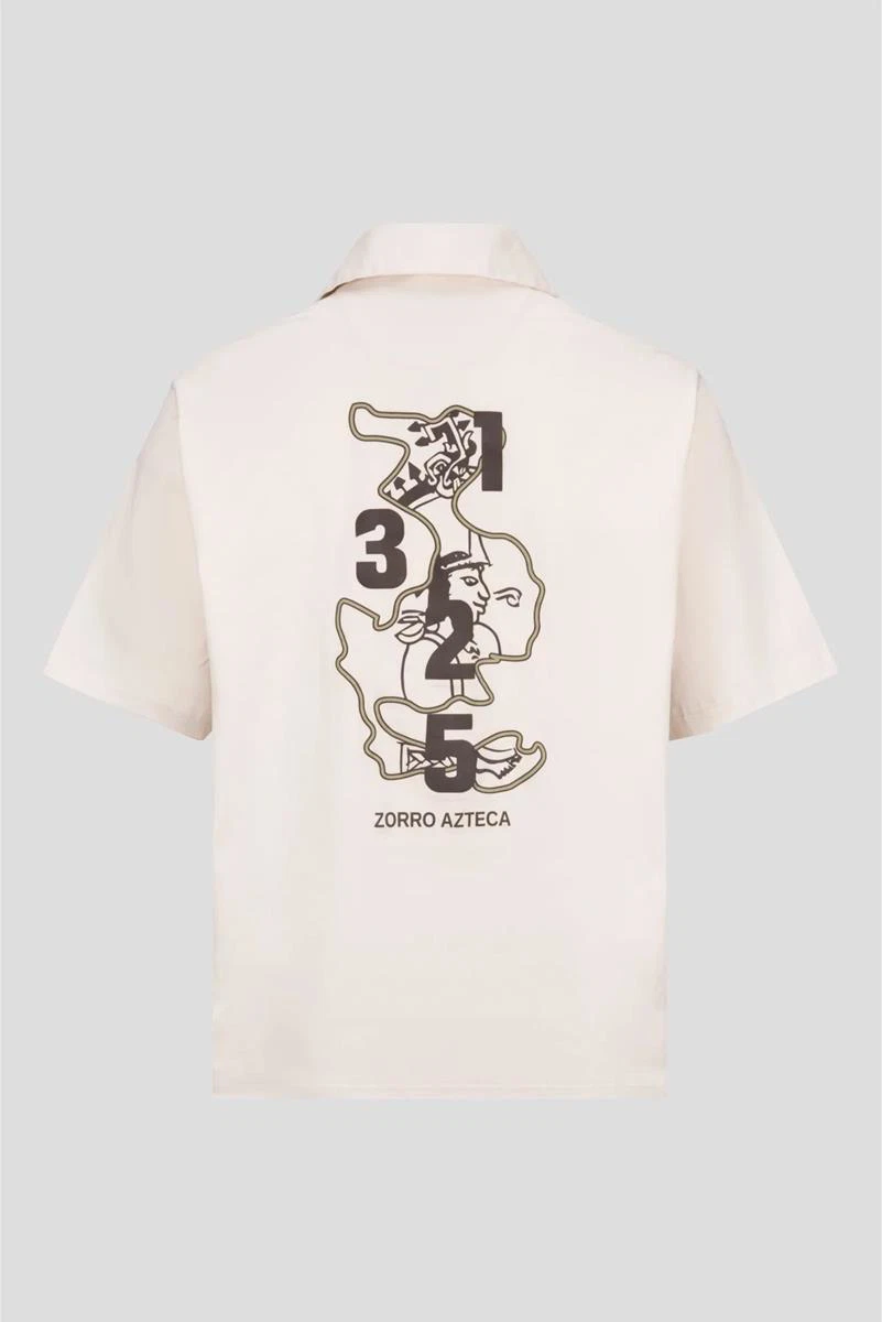 Zorro Azteca Overhemd Tenochtitlan Off-White 3