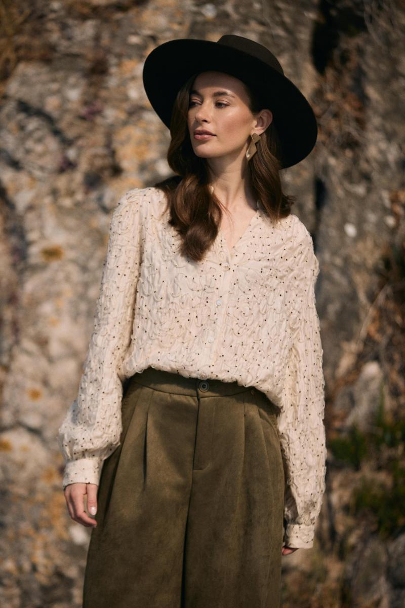 NUKUS Blouse NKF02191 Beige 4