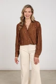 NUKUS Blouse NKF02160 Bruin 3