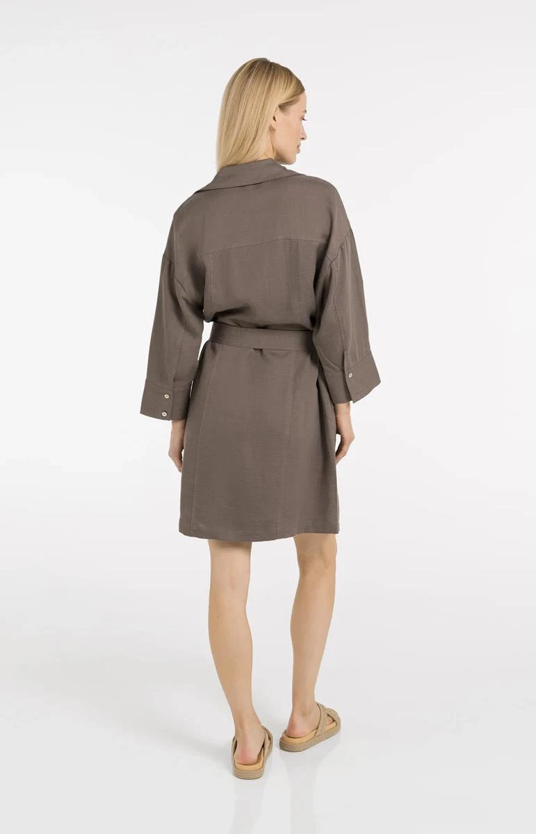 YAYA Jurk 01-601216-605 Bruin 4