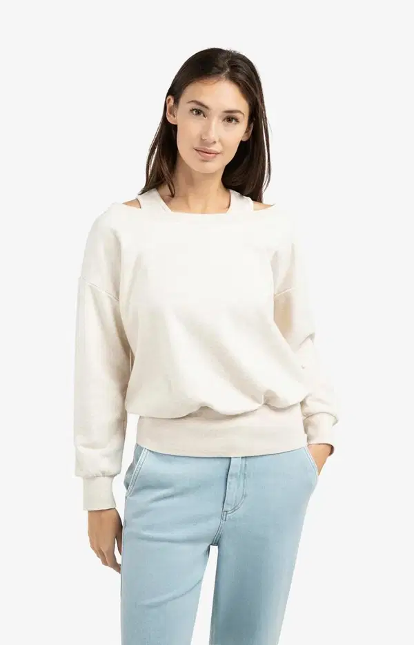 YAYA Sweater 01-109116-603 Off-White 1
