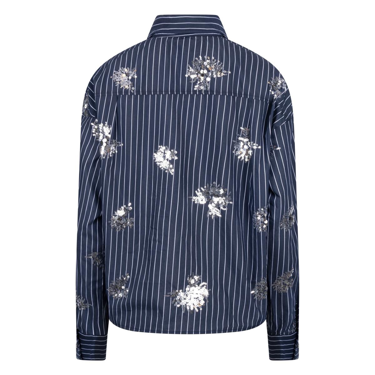 NUKUS Blouse Tessa Blauw 4