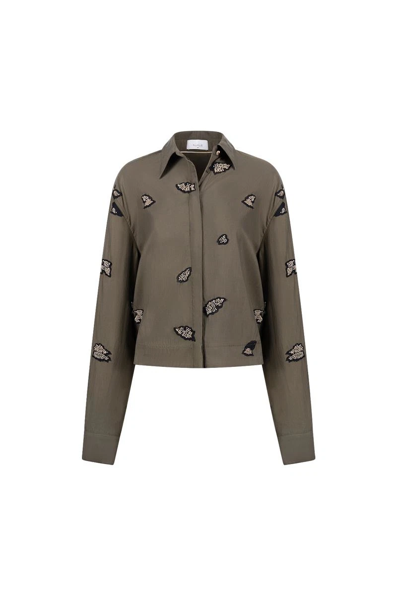 NUKUS Blouse NKF02131 Groen 1