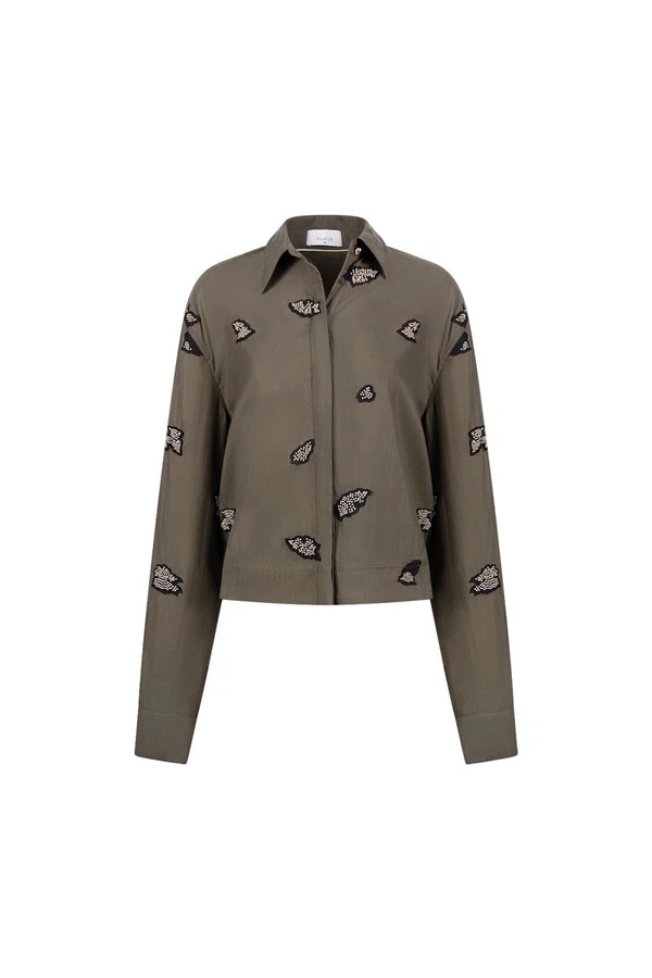 NUKUS Blouse NKF02131 Groen 1