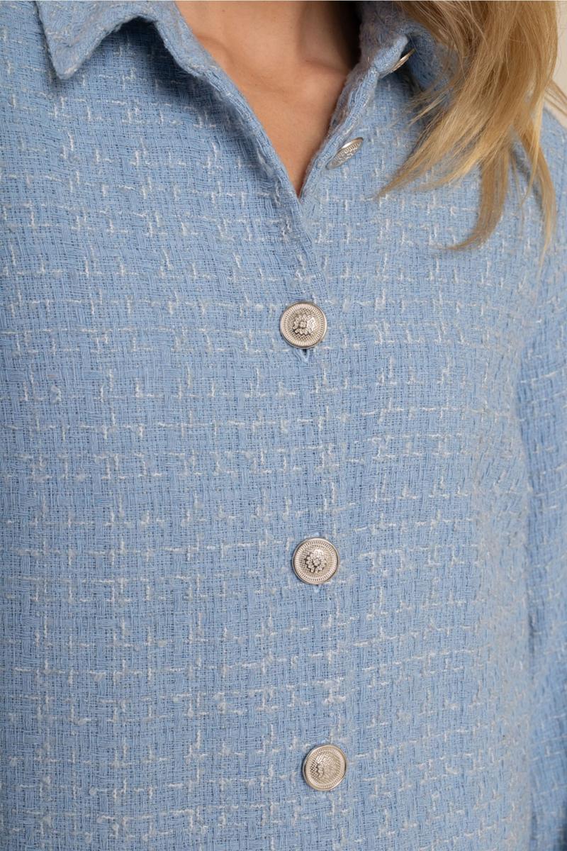 Studio Anneloes Blazer Nura tweed jacket Blauw 2