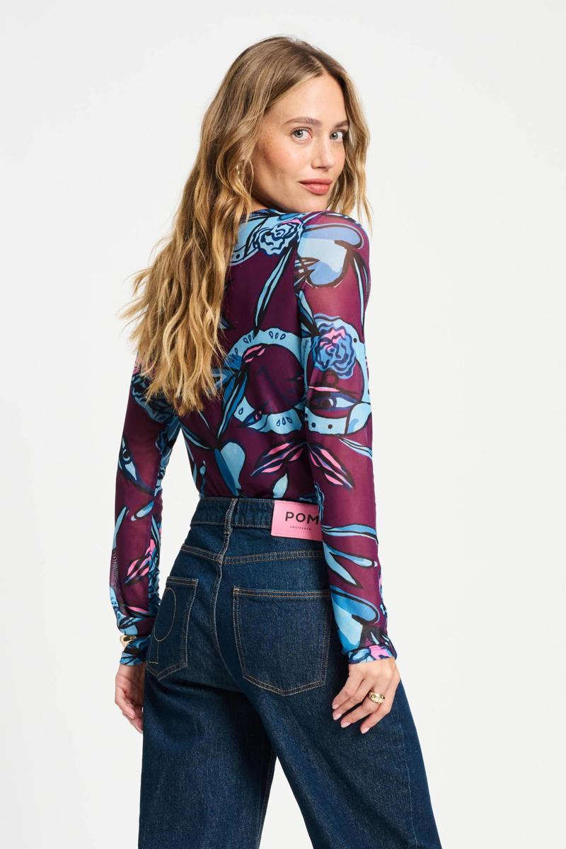 POM Amsterdam Blouse Mystic Dinner Paars 3