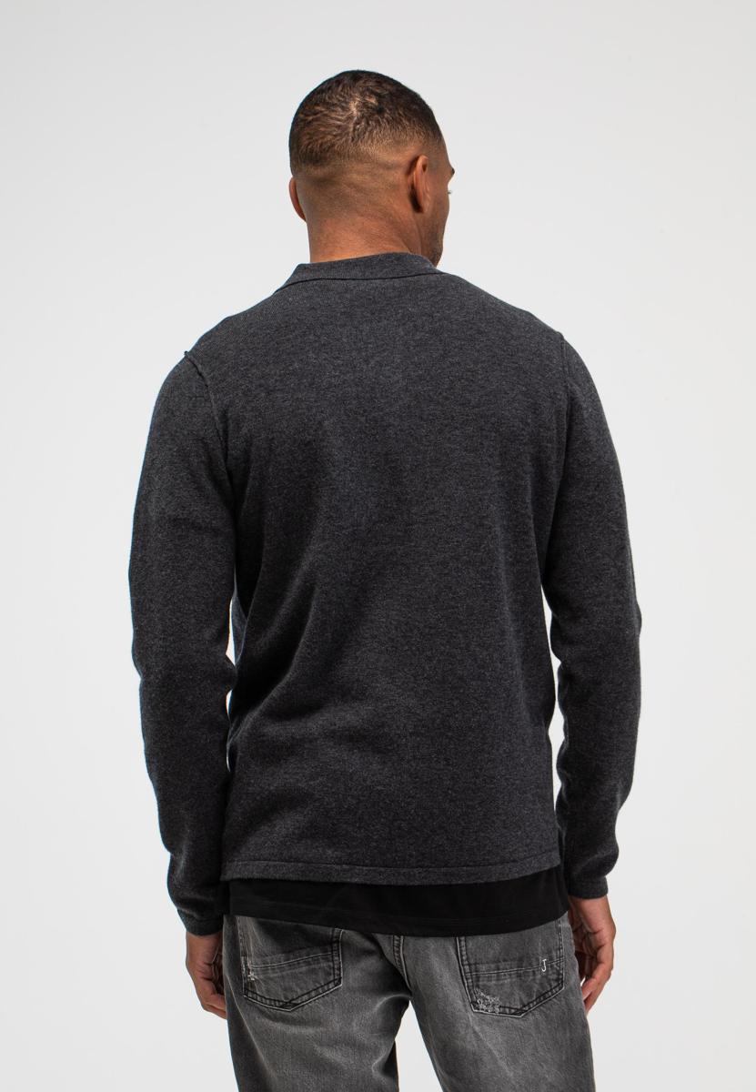 Butcher of Blue Trui Clifden Polo Grijs 3