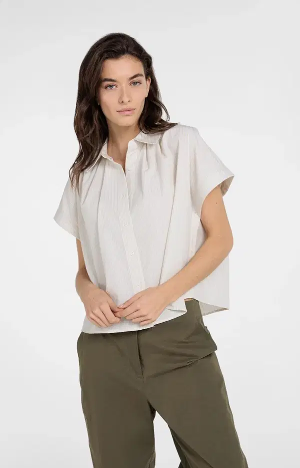 YAYA Blouse 01-201221-604 Beige 1
