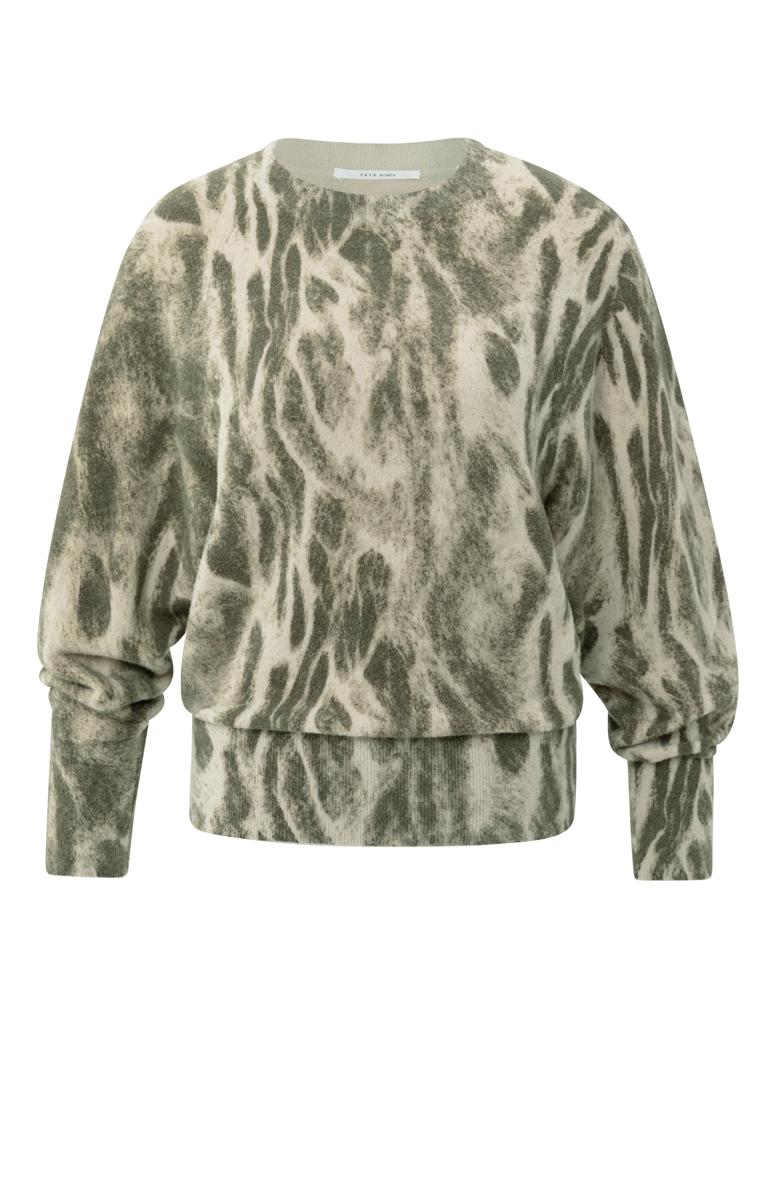 YAYA Trui 01-000497-509 Groen 2