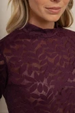 Studio Anneloes T-Shirt Reagan lace top Paars 3