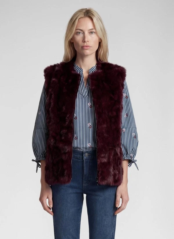 Rabe Gilet 57-114872 Rood 1