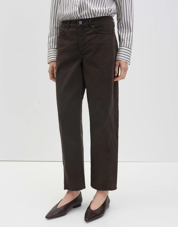 SOMEDAY Jeans Cellma Long Barrel Bruin 1