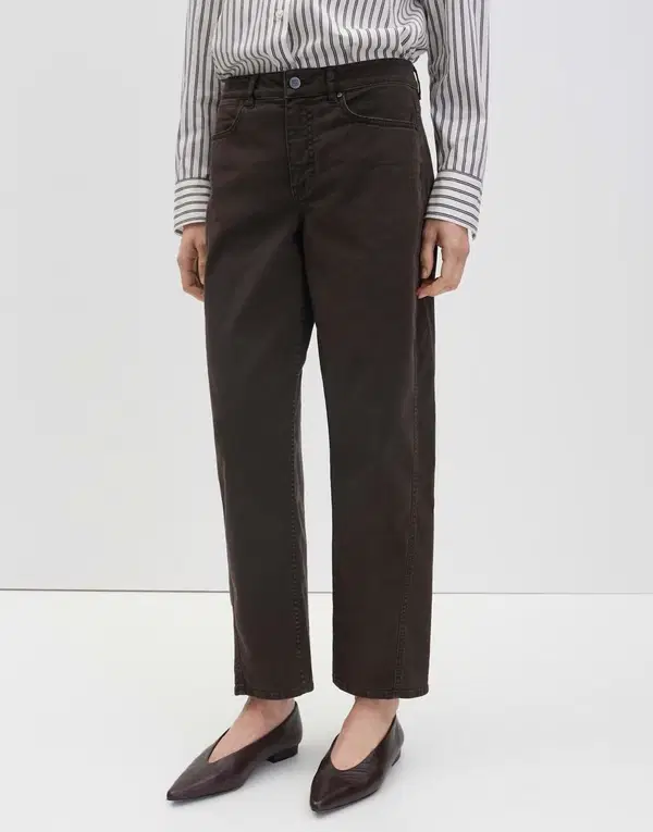 SOMEDAY Jeans Cellma Long Barrel Bruin 1