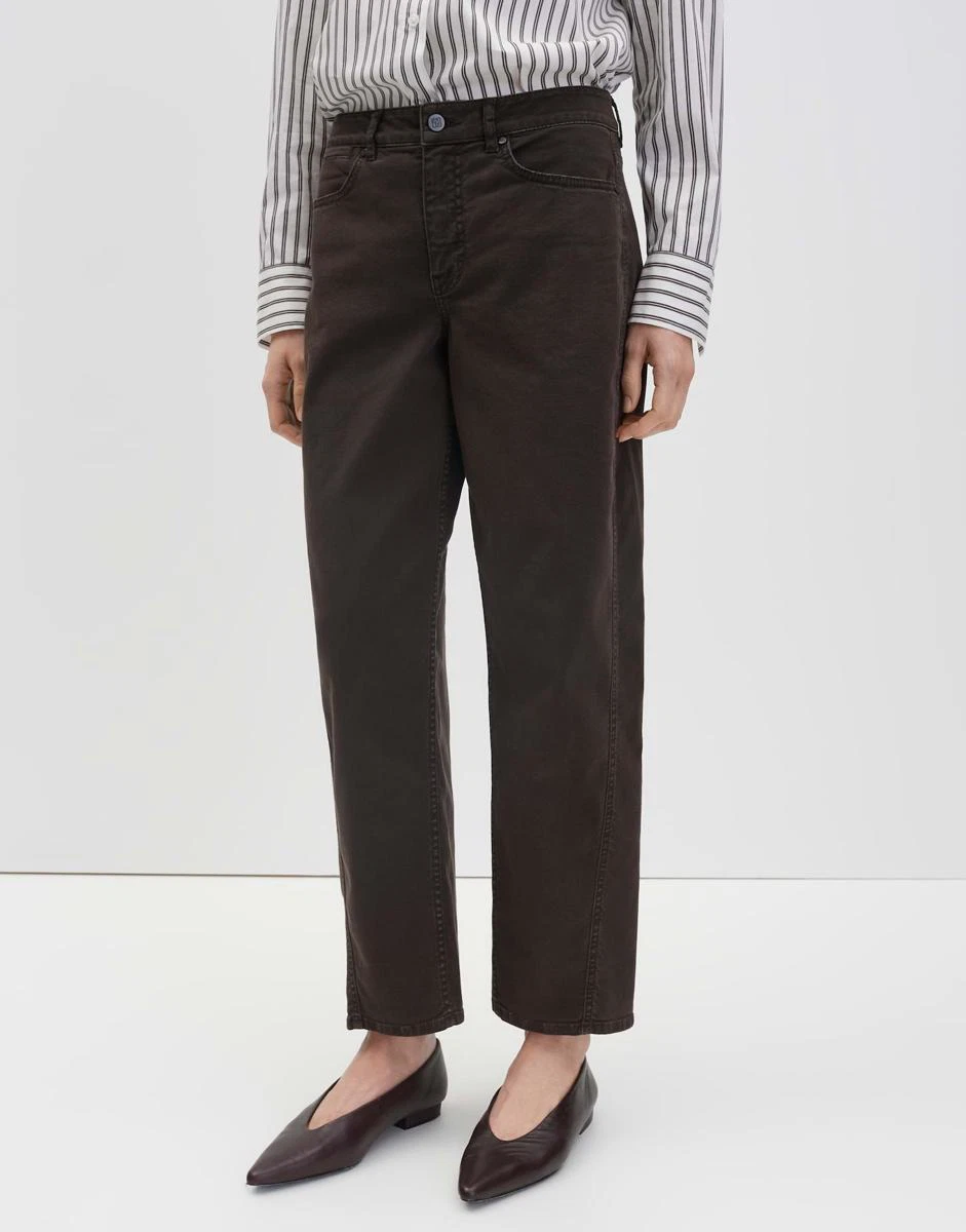 SOMEDAY Jeans Cellma Long Barrel Bruin 1