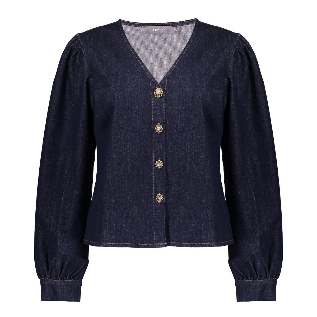Geisha Blouse 53504-10 Blauw 2
