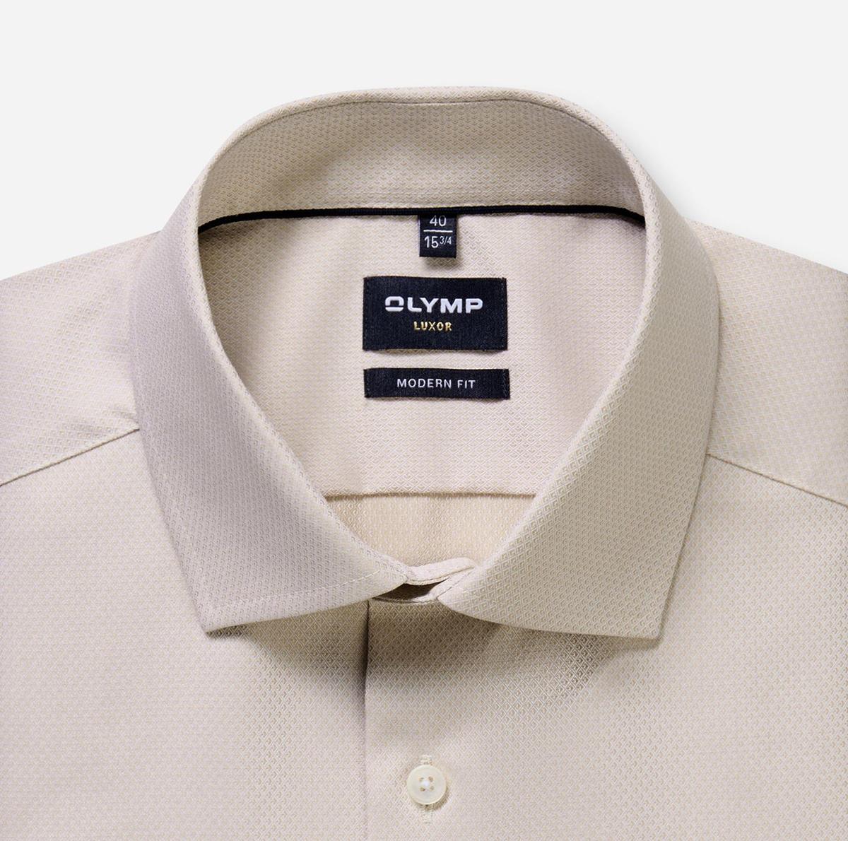 Olymp Overhemd 135674 Beige 5