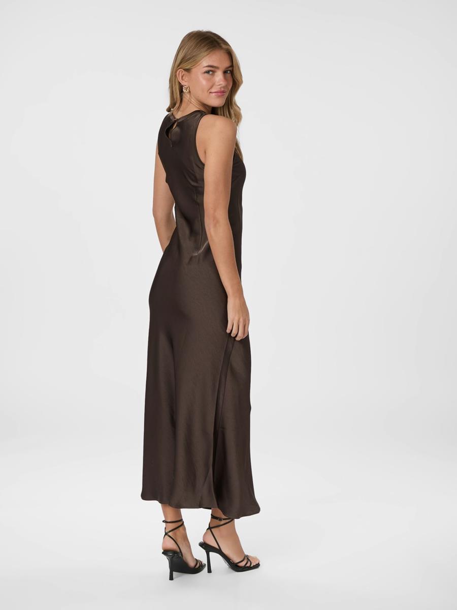 Neo Noir Jurk Celinie Heavy Bruin 3