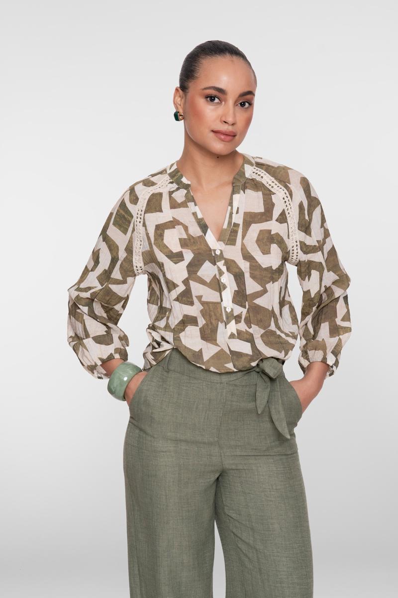 Geisha Blouse 63241-20 Groen 1
