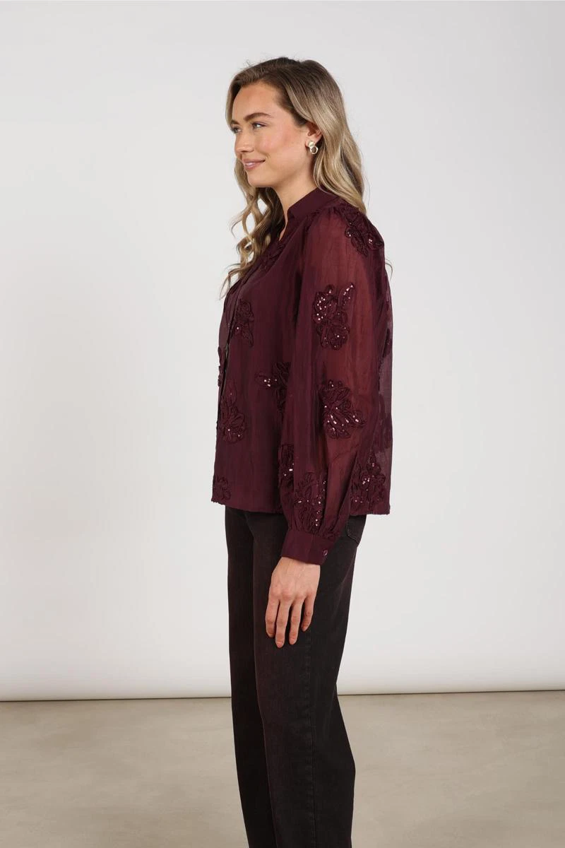 NUKUS Blouse Antonella Rood 5