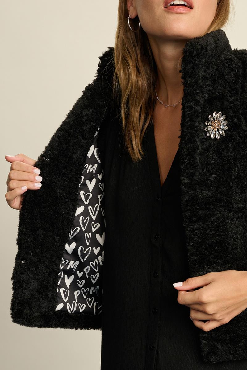 POM Amsterdam POM Amsterdam Gilet SP7343 Zwart 4