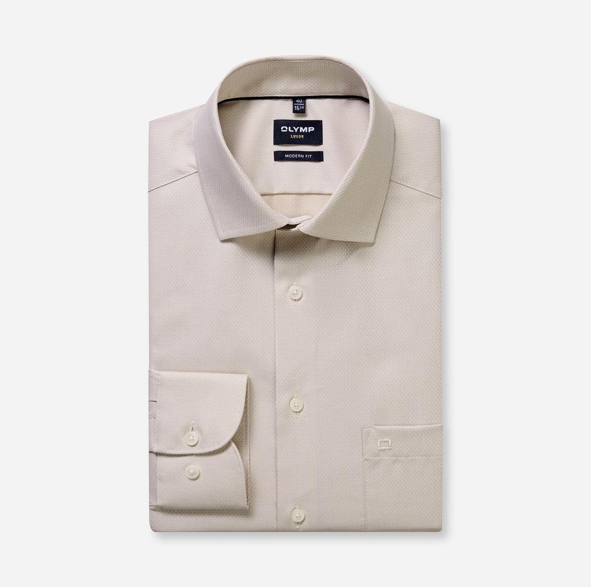 Olymp Overhemd 135674 Beige 1