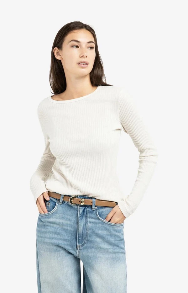 YAYA Longsleeve 01-709348-601 Off-White 1