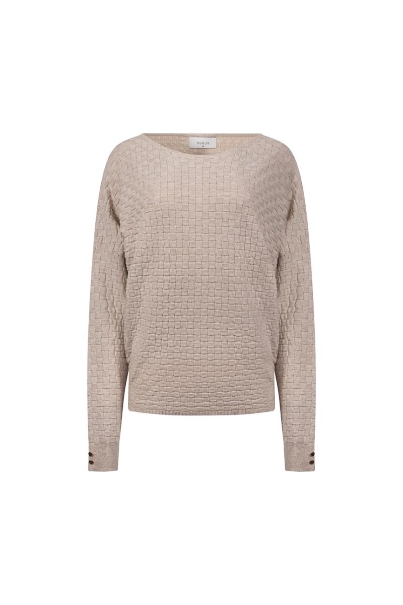 NUKUS Trui NKF01062 Beige 1