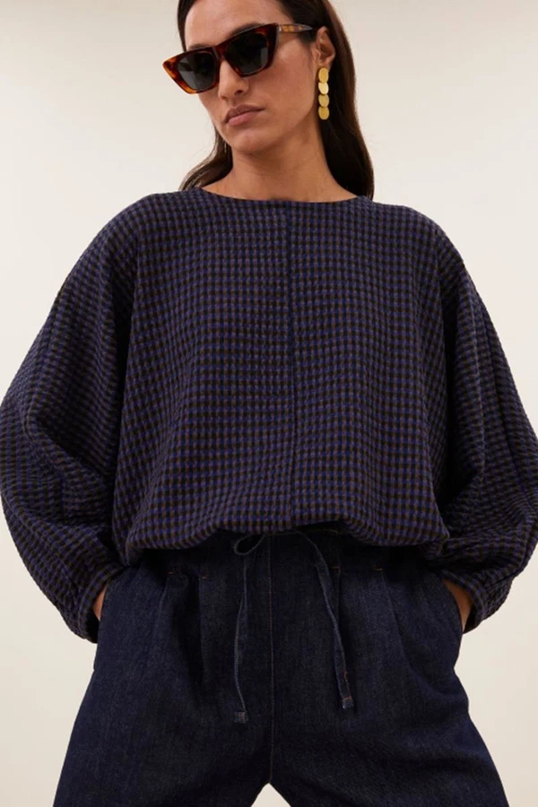 By-Bar Blouse Gaya Blauw 1