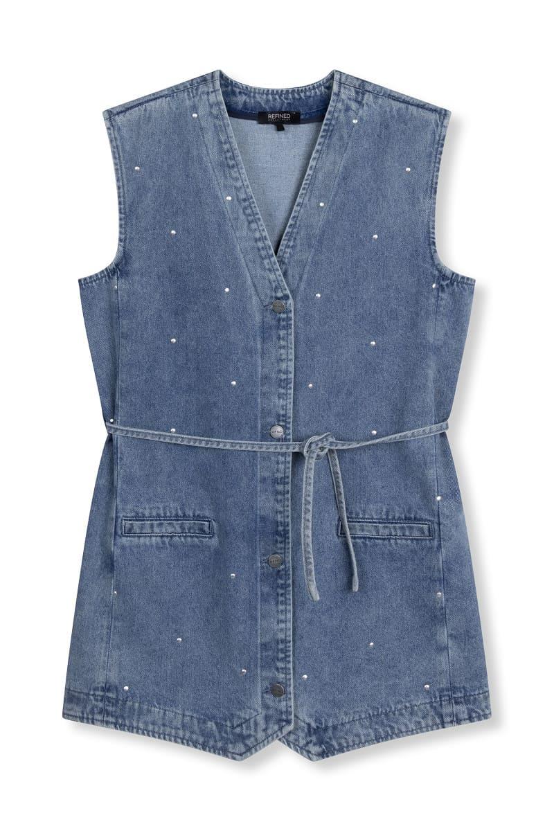 Refined Department Gilet Guilia Blauw 2