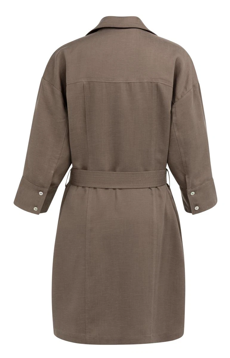 YAYA Jurk 01-601216-605 Bruin 5
