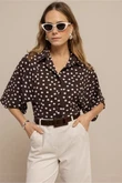 Studio Anneloes Blouse Fabienne Dot Bruin 1
