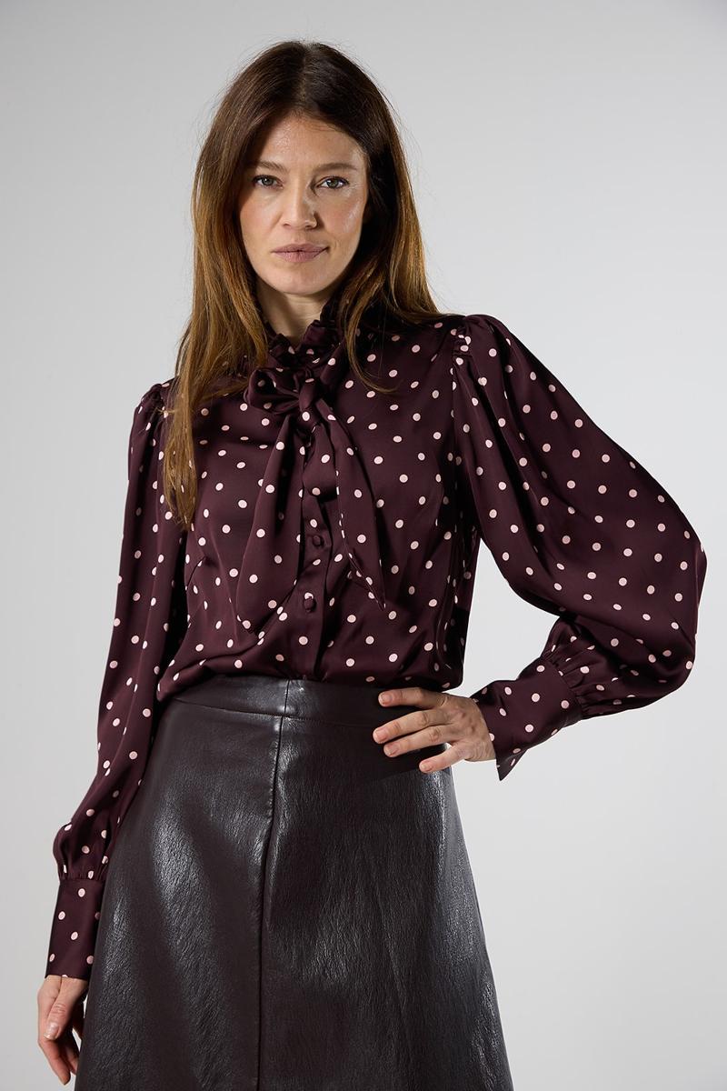 Label DOT Blouse 2621036 Paars 6