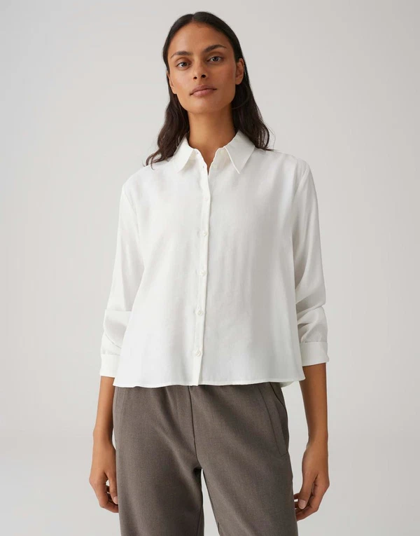 OPUS Blouse Flowy Off-White 1