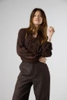 Label DOT Blouse 2621042 Bruin 5