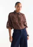 Jansen Amsterdam Blouse BISA W26 Bruin 2