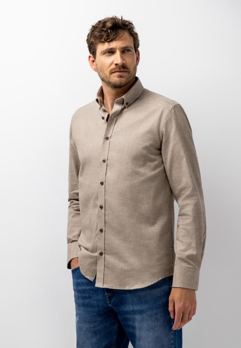 State of Art Overhemd 211-26210 Taupe 1