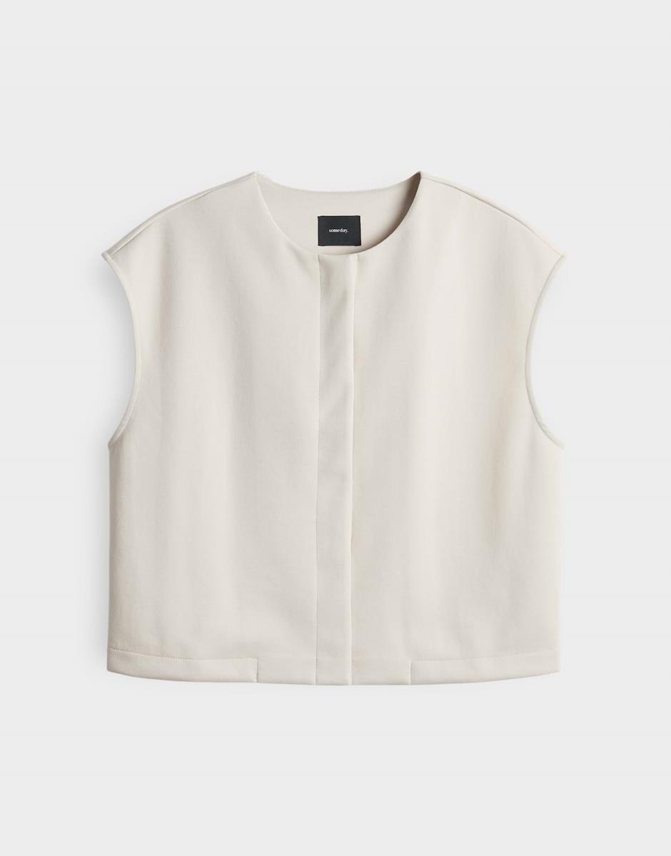 SOMEDAY Gilet Umandy Beige 2