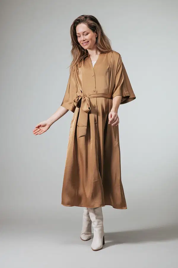 Label DOT Jurk Simone Bruin 1