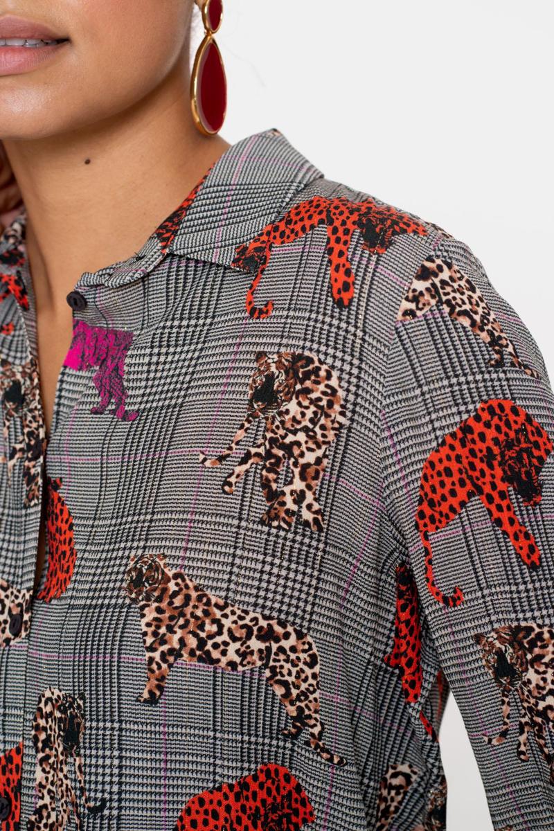 Geisha Blouse 53756-20 Grijs 4