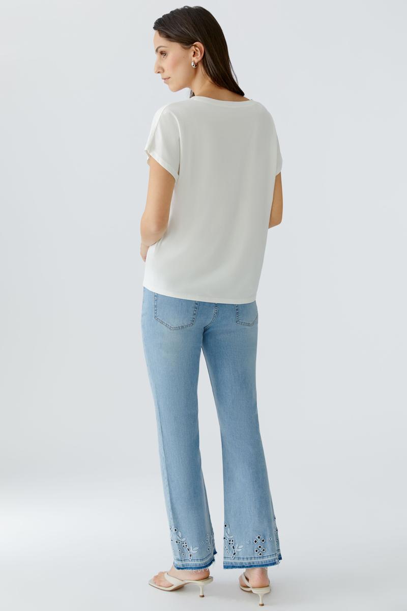 Oui T-Shirt 0097200 Off-White 4