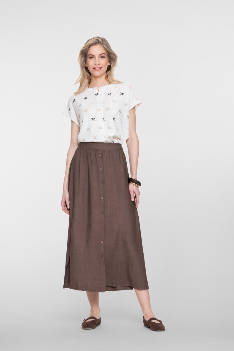 Geisha Rok 66340-70 Bruin 1
