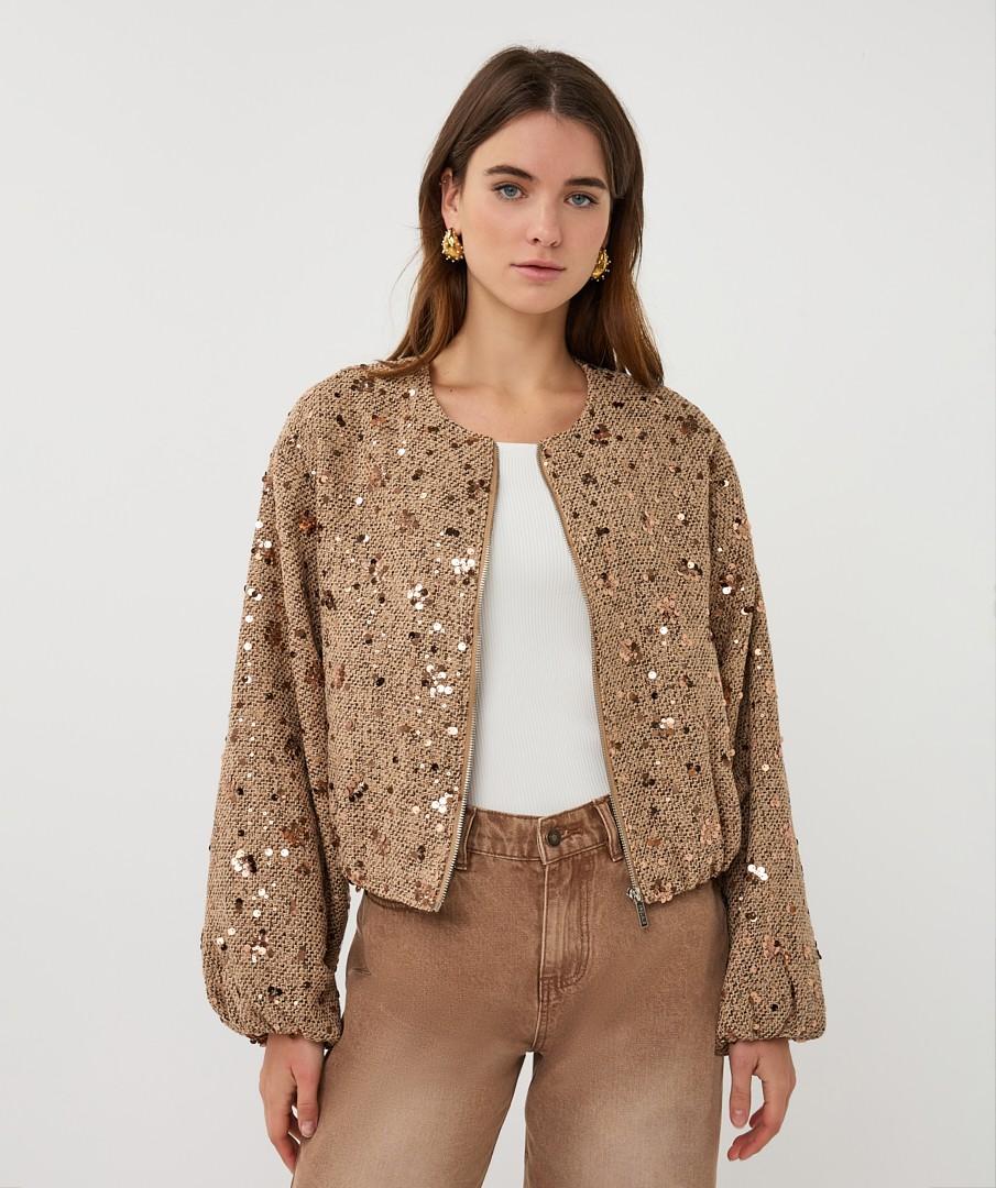 EsQualo Blazer SP26.19000 Beige 1