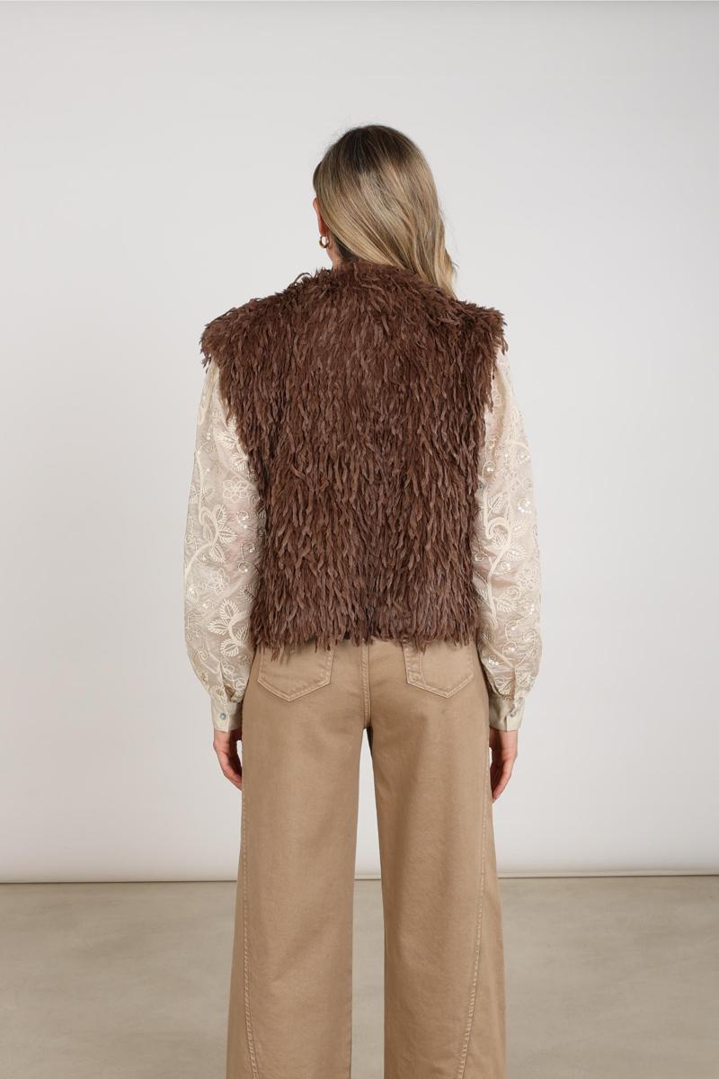 NUKUS Gilet NKF08026 Taupe 3