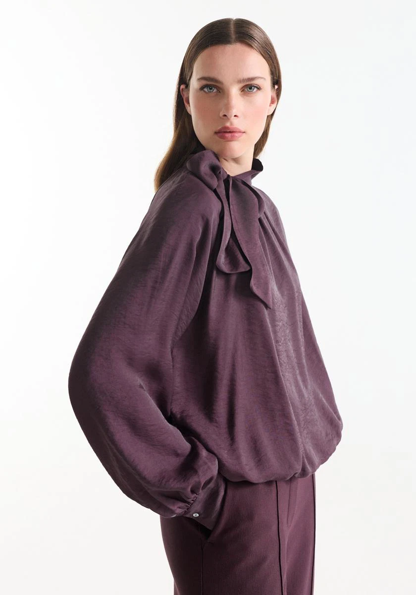 Jansen Amsterdam Blouse IRIS W26.4 Paars 1