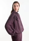 Jansen Amsterdam Blouse IRIS W26.4 Paars 1