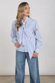 NUKUS Blouse NKF02127 Blauw 3