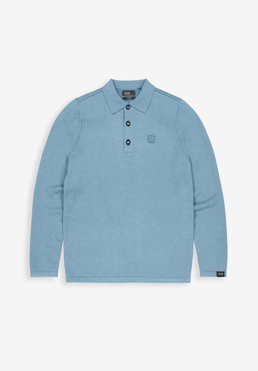 Butcher of Blue Trui Clifden Polo Blauw 1
