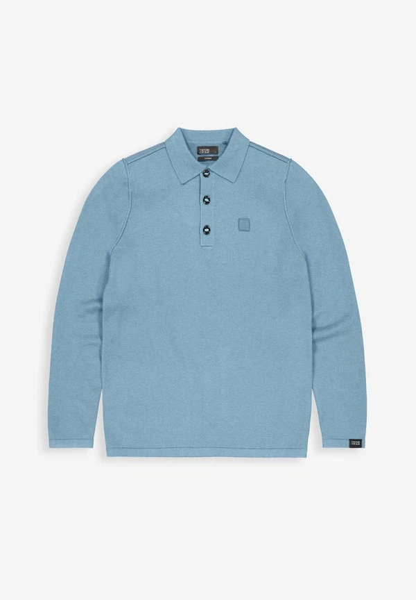 Butcher of Blue Trui Clifden Polo Blauw 1