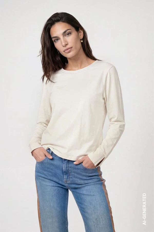 Monari Longsleeve 810053 Off-White 1